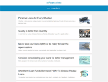 Tablet Screenshot of efinanceinfo.com